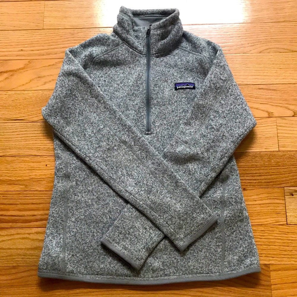 Patagonia better sweater 1/4 zip size small grey